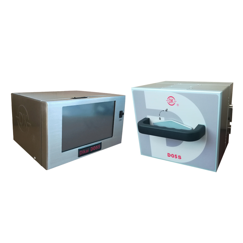 DIKAI D05S 53mm Overprinter di trasferimento termico con alimentazione AC100-240V 6bar Air Supply e 53x70mm Area di stampa Smart Coding Machine