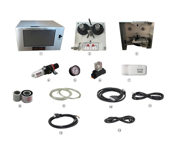 DIKAI D05S Termotrasferitore automatico con area di stampa massima 53mm*150mm e alimentazione aria 6bar/90psi